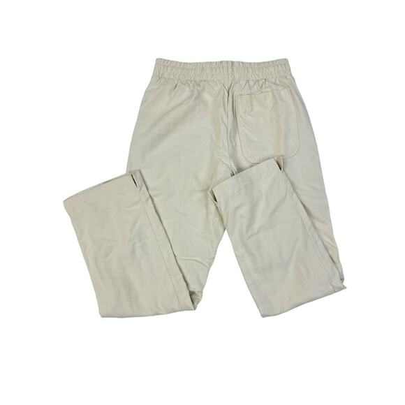 Elwood - Split Hem Drawstring Waist Wide Leg Pants in Cream - Picture 3 of 3